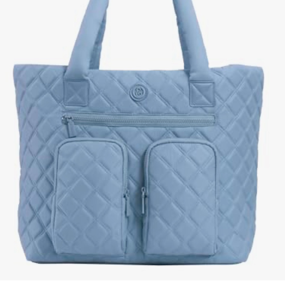 Joan & David- The Faith- Quilted Puffer Sport Nylon Travel Tote.